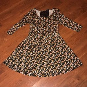 Long sleeve skater dress